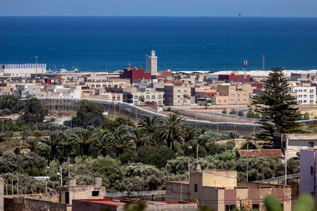 The Melilla border crossing.