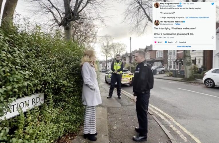 UK woman arrested for praying across from abortion clinic