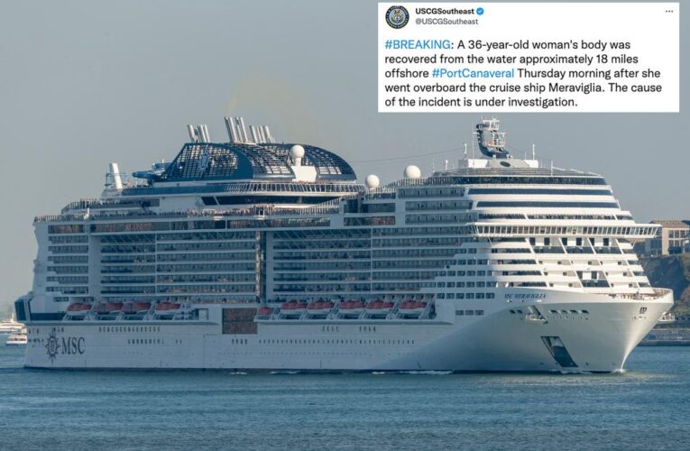 Woman dies after plunging overboard on Florida-bound cruise ship