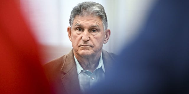 Sen. Joe Manchin, a Democrat from West Virginia, during a community listening session at Piketon High School in Piketon, Ohio, Oct. 20, 2022.