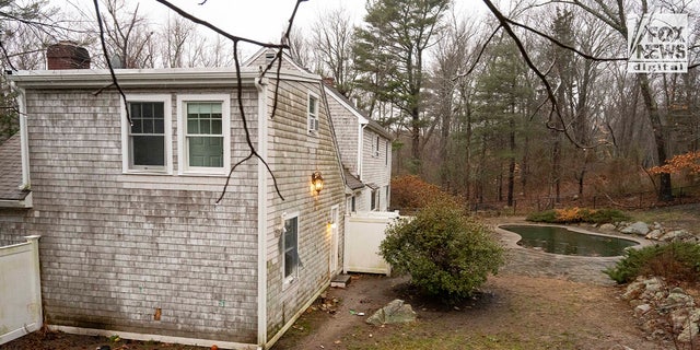 General view of the back of the home at 516 Chief Justice Cushing Hwy in Cohasset, Mass., on Friday, Jan. 6, 2023. The home belongs to Ana Walshe, who was last seen on New Year's Day.