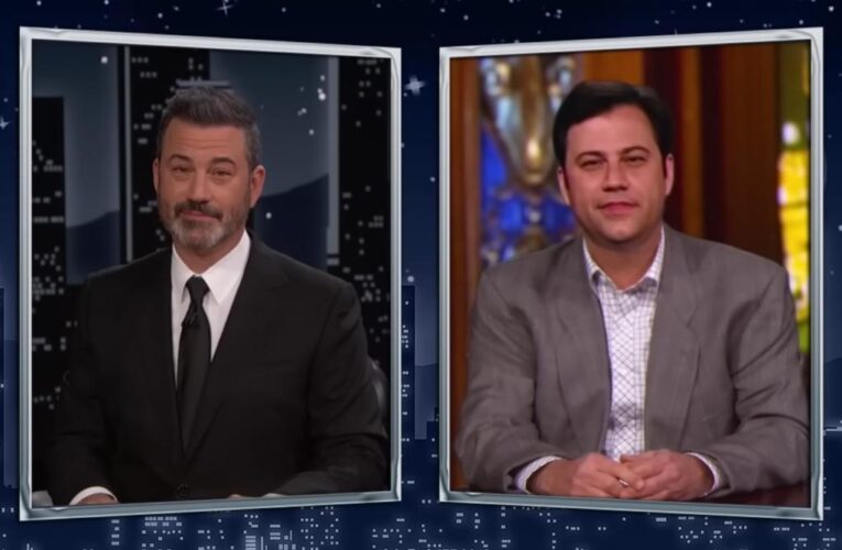 Jimmy Kimmel interviews younger self during anniversary show