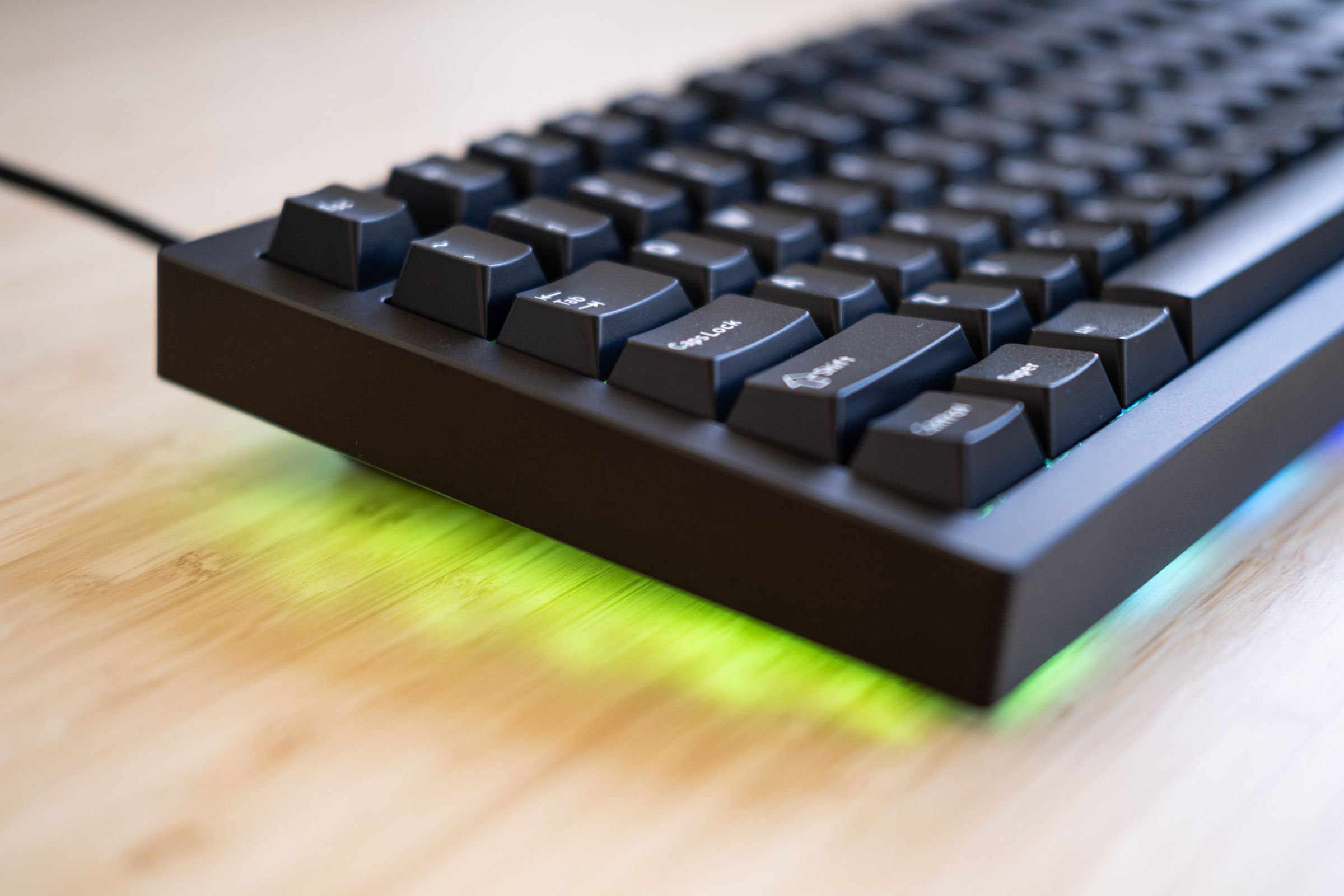 RGB underglow lighting on the Sense75.