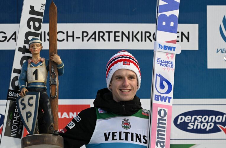 Halvor Egner Granerud keeps Grand Slam dream alive with Garmisch-Partenkirchen win to make it two from two
