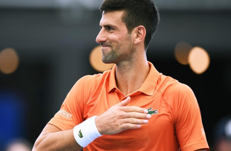 Novak Djokovic gets another warm reception as he wins singles opener at Adelaide International