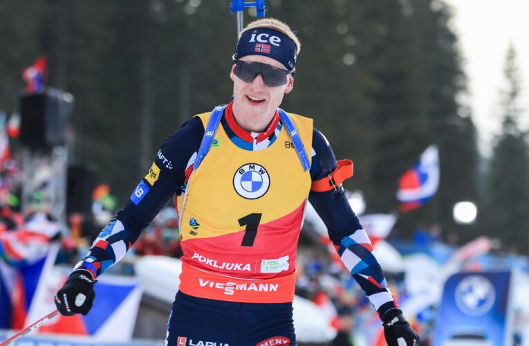 Elvira Oberg and Johannes Thingnes Boe complete dominant sprint-pursuit doubles in Pokljuka at Biathlon World Cup