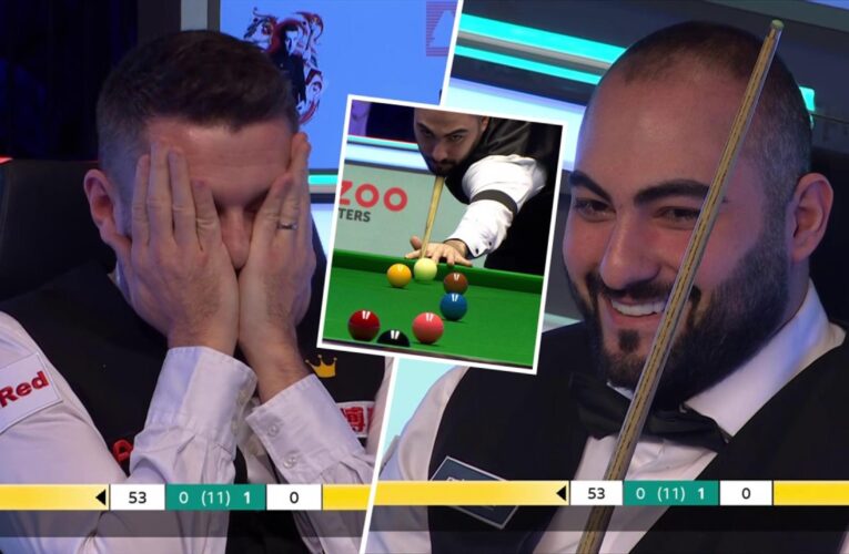 Hossein Vafaei foul leaves referee Tatiana Woollaston in ball-replacement pickle in Masters clash with Mark Selby