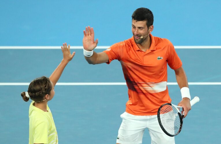 Novak Djokovic seemingly pain free in entertaining exhibition match against Nick Kyrgios ahead of the Australian Open