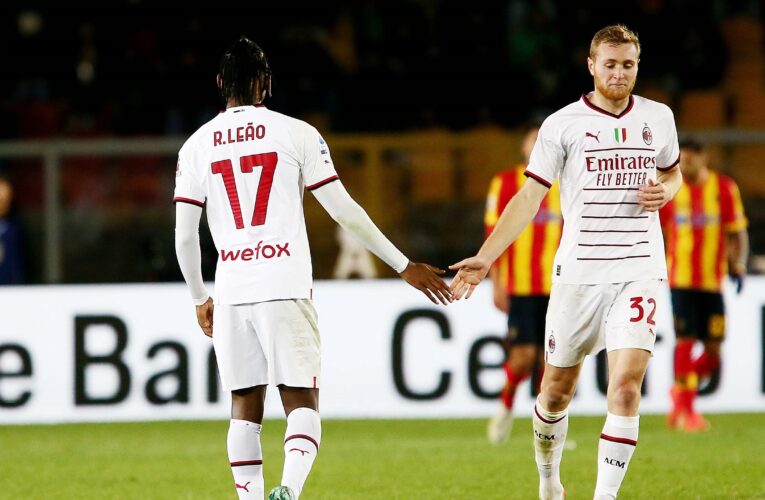 Lecce 2-2 AC Milan: Rossoneri fight back from two down but drop vital points in Serie A title race