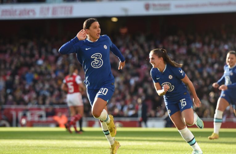 Sam Kerr to the rescue as Chelsea share spoils with Arsenal leaving Women’s Super League title race on knife-edge