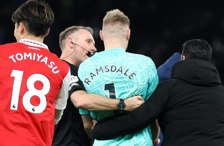 Aaron Ramsdale: Arsenal star left with ‘sour taste’ after fan aims kick at him following win over Tottenham