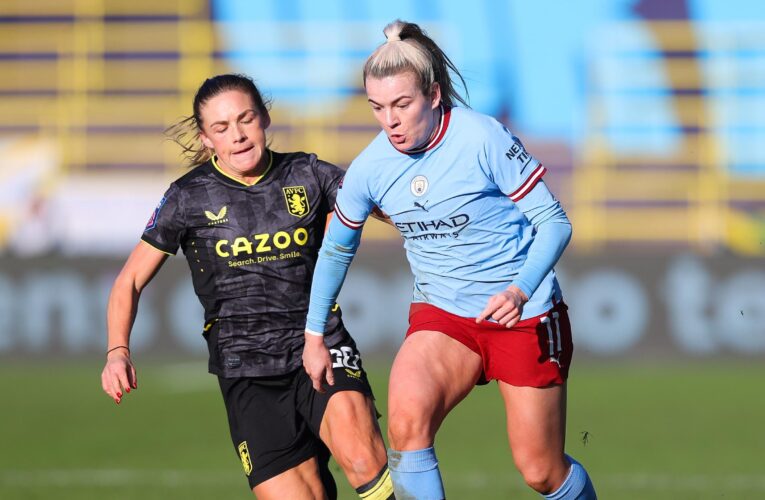 Manchester City miss chance to go second in Women’s Super League and dent European hopes with draw against Aston Villa