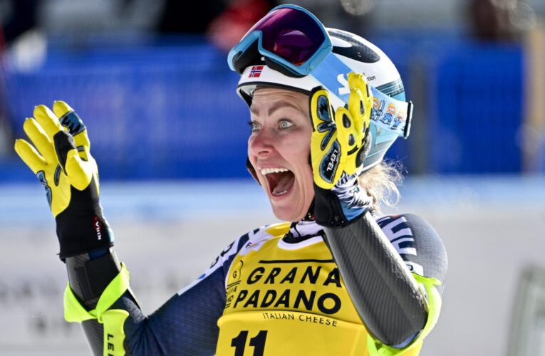 Ragnhild Mowinckel takes World Cup super-G glory in Cortina d’Ampezzo, Mikaela Shiffrin pays for late error