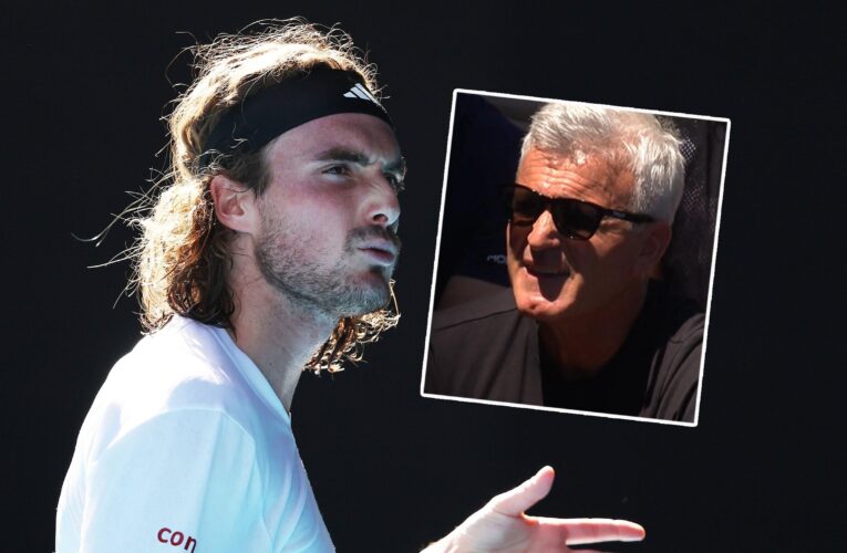 Stefanos Tsitsipas given violation for ‘not looking at shot clock’ at Australian Open – ‘It’s cost him again!’