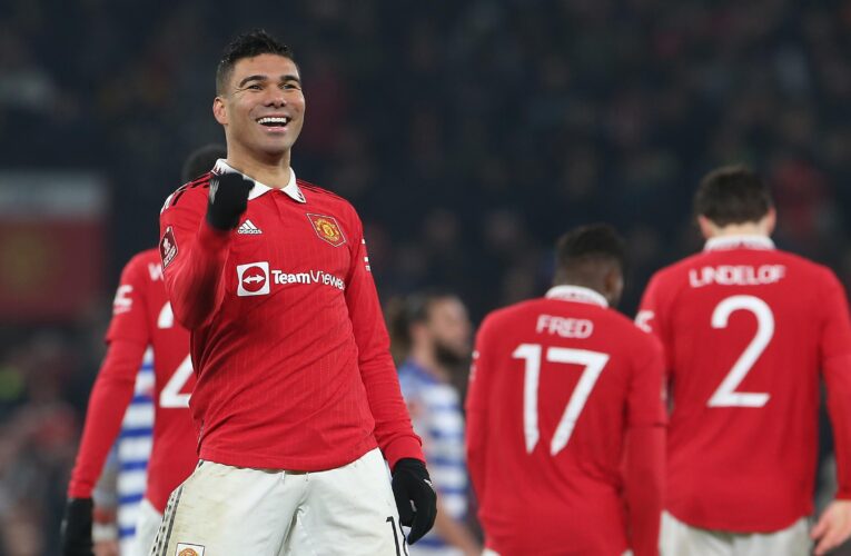 Manchester United 3-1 Reading: Casemiro strikes twice as United book FA Cup fifth round place