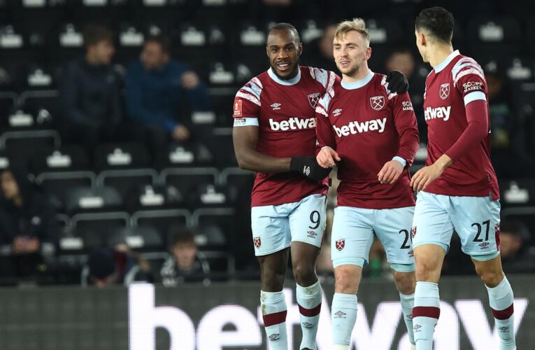 West Ham secure Derby County away win to earn Manchester United visit in FA Cup fifth round