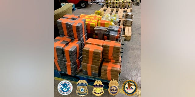 This March 2020 photo provided by the U.S. Border Patrol shows drugs seized from a tunnel under the Otay Mesa area of San Diego, Calif. 