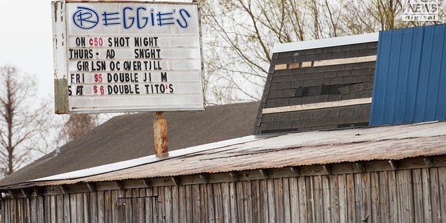 General view of Reggie’s bar in Baton Rouge, Louisiana on Tuesday, January 24, 2023. The bar is reportedly one of the last places where LSU student, Madison Morgan was seen before her death on January 15.