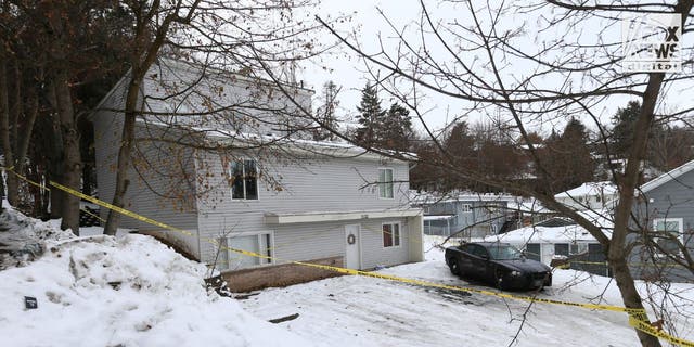 The house where four University of Idaho coeds were murdered in mid-November 2022. 