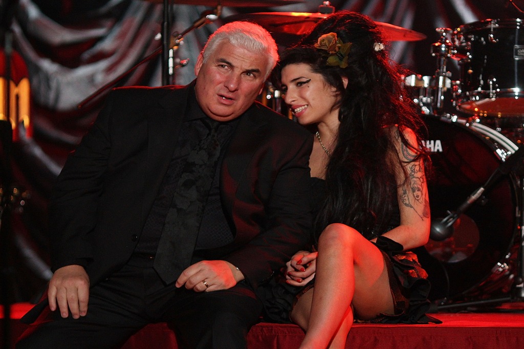 Winehouse and father.