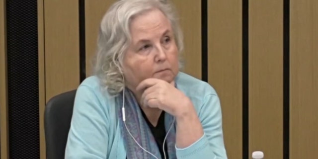 Nancy Crampton-Brophy appears in an Oregon courtroom for her murder trial. She is accused in the 2018 killing her husband,  Daniel Brophy.