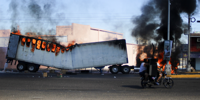 Mayhem on the streets of Culiacan, Sinaloa state, Mexico, as Mexican authorities captured the son of Joaquin "El Chapo" Guzmán on Thursday.