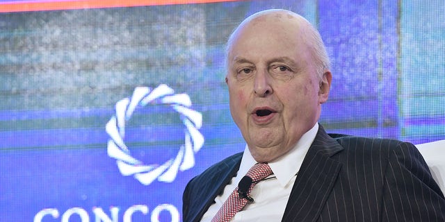 John D. Negroponte​, Vice Chairman, McLarty Associate attends the forum 'Concordia Americas: Partnering for the Future' at the 2019 Concordia Americas Summit on May 14, 2019, in Bogota, Colombia. 