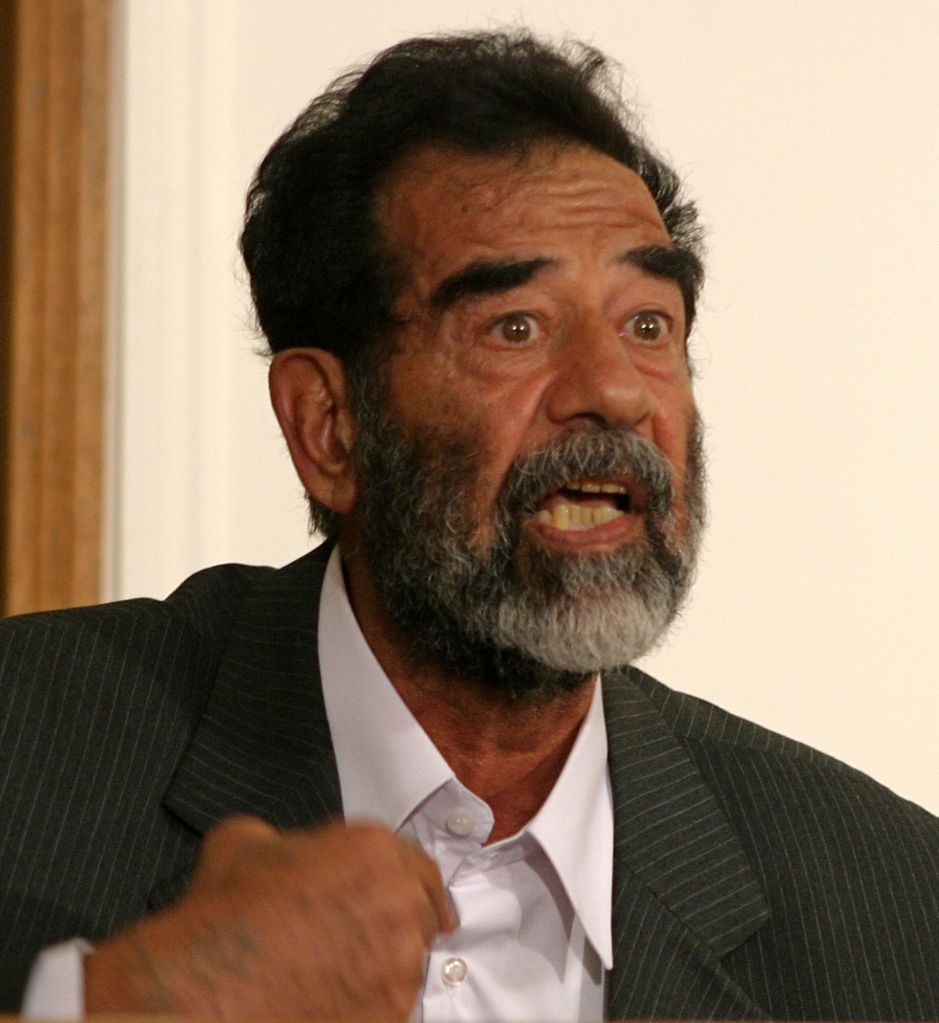 Former Iraqi president Saddam Hussein