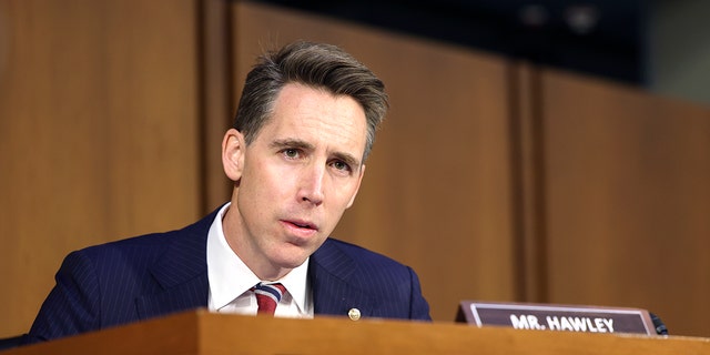 U.S. Sen. Josh Hawley, R-MO, on Capitol Hill, September 13, 2022, in Washington, DC. 