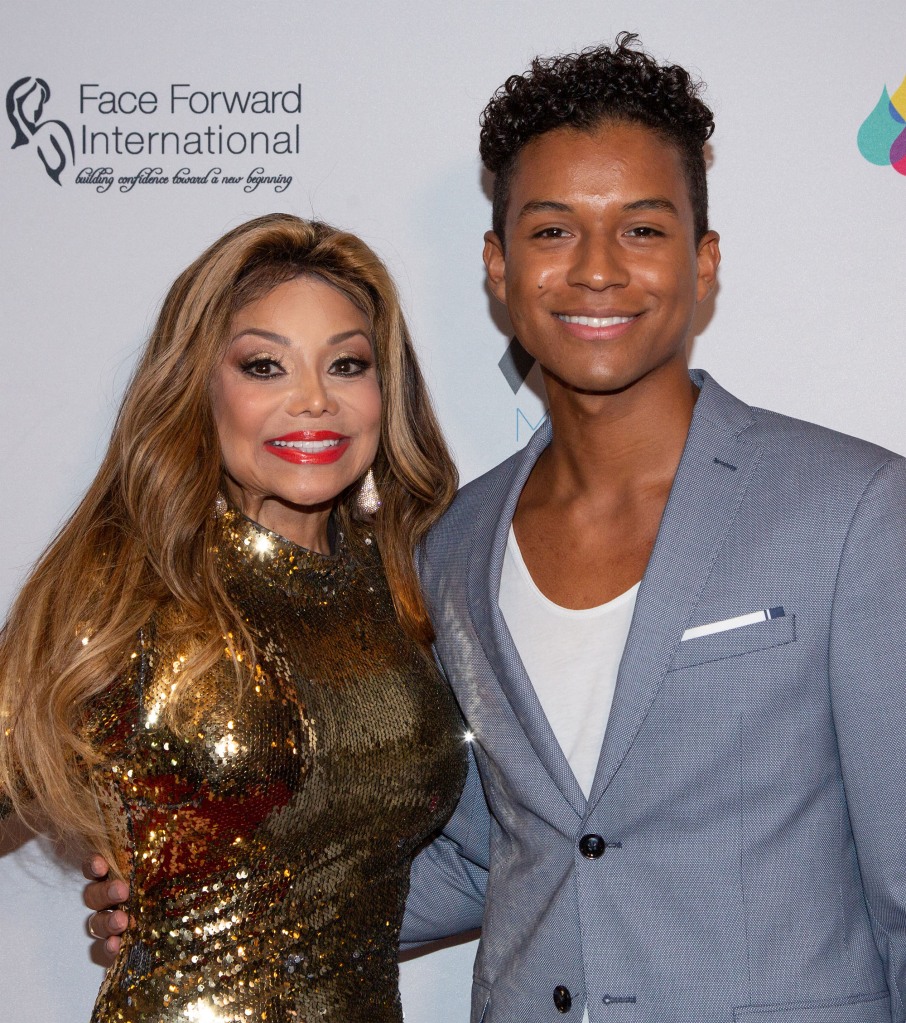 La Toya Jackson and Jaafar Jackson in 2019.