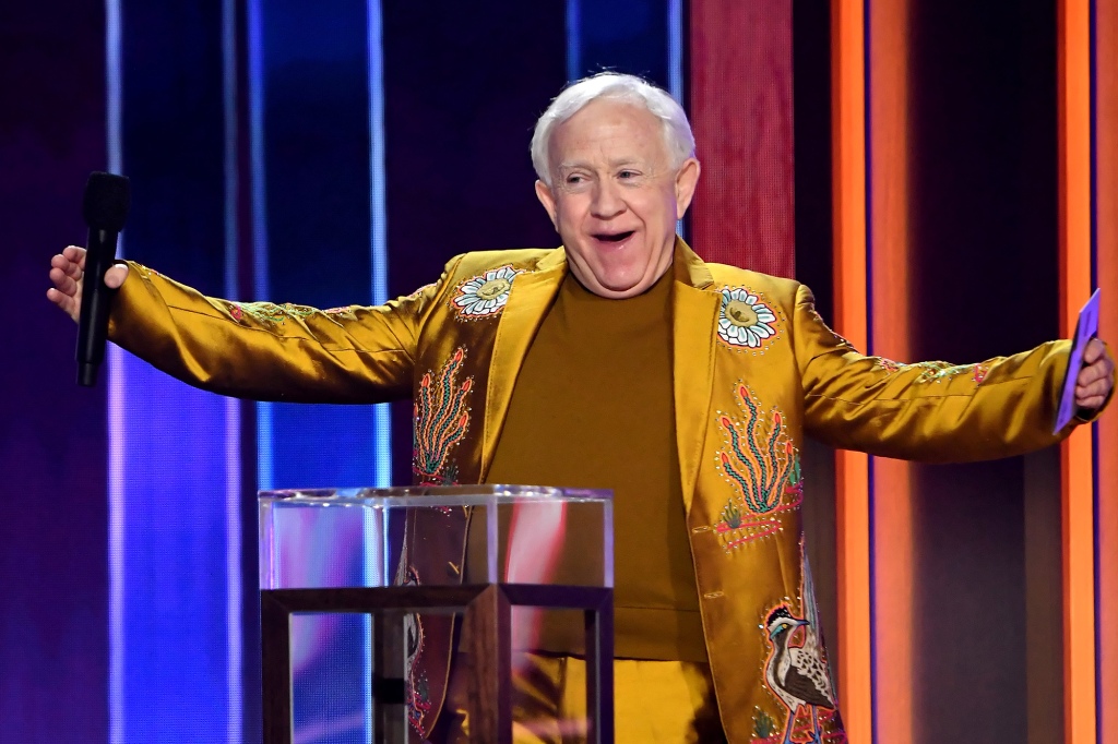 Leslie Jordan speaks onstage at the 56th Academy of Country Music Awards at the Grand Ole Opry on April 18, 2021, in Nashville.