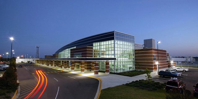 An exterior view of the Montgomery Regional Airport (MGM) in Montgomery, Ala.