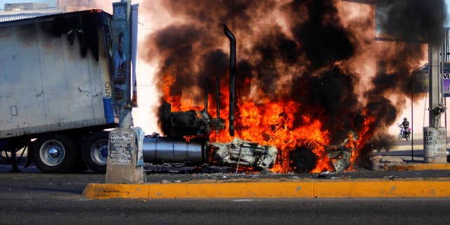 Mayhem on the streets of Culiacan, Sinaloa state, Mexico, as Mexican authorities captured the son of Joaquin "El Chapo" Guzmán on Thursday.