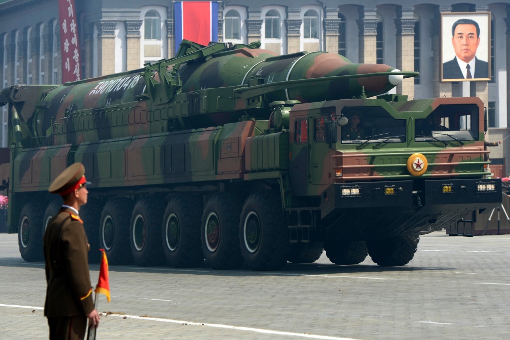 North Korean nuke during parade. 