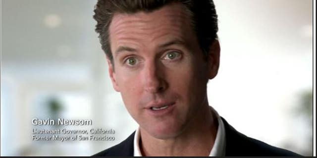 Screenshot of Gavin Newsom in Miss Representation