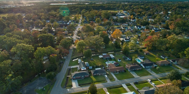 A residential area in Port Wentworth, Georgia, a town of approximately 11,000 people in the Savannah metropolitan area.