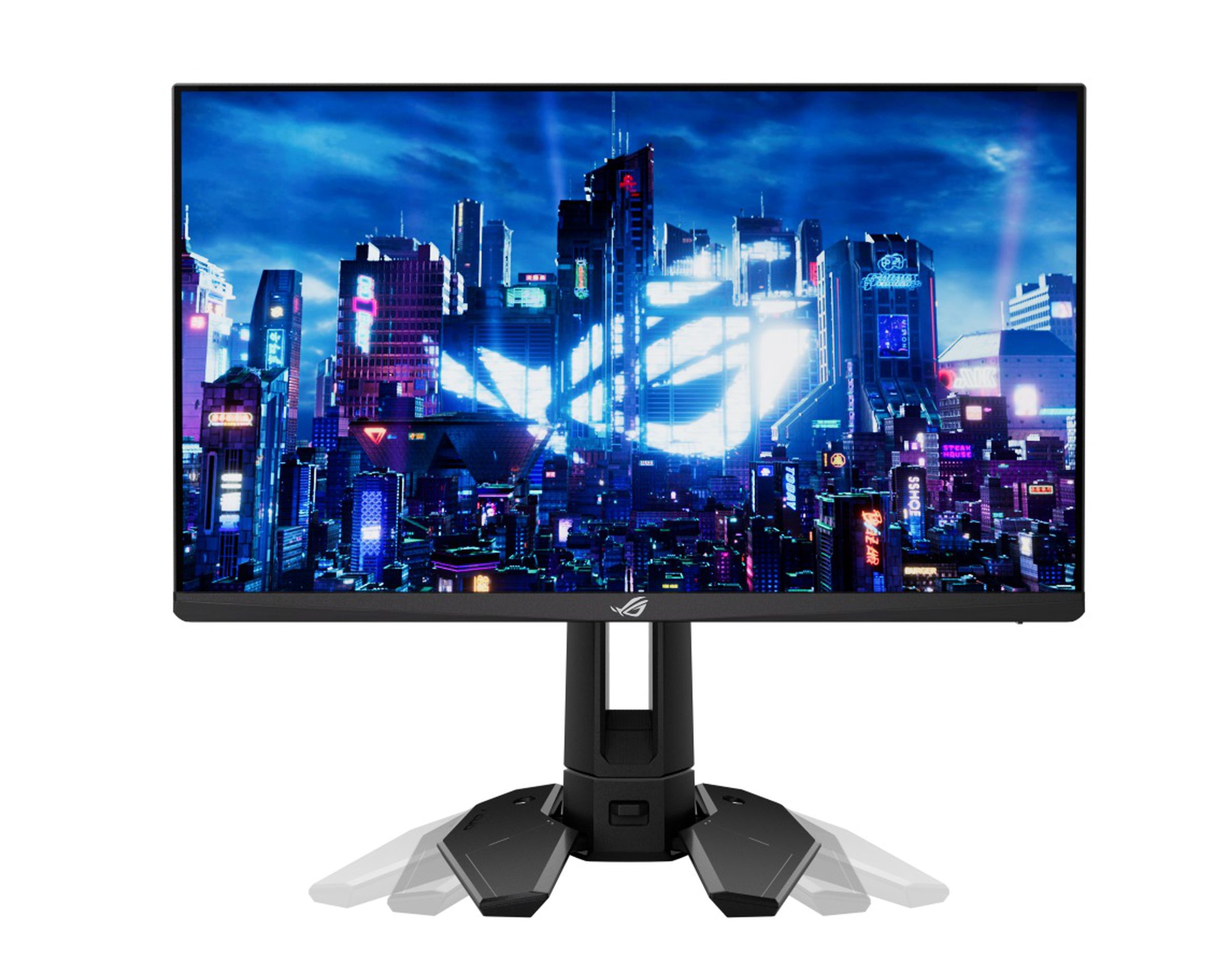 Asus’ 540Hz monitor has adjustable locking feet.