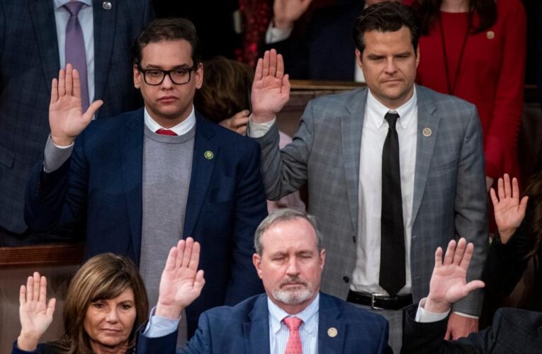 George Santos sworn into Congress