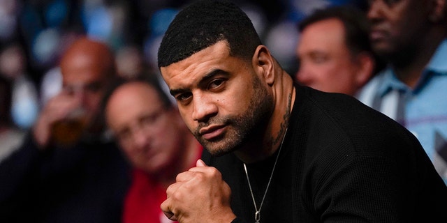 Former NFL player Shawne Merriman is seen in attendance during the UFC Fight Night event at Capital One Arena on Dec. 7, 2019 in Washington, D.C.