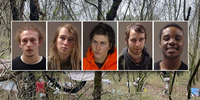 Atlanta's authorities arrested Francis Carroll, age 22, of Maine, Nicholas Olson, age 25, of Nebraska, Serena Hertel, age 25, of California, Leonardo Vioselle, age 20, of Macon, GA, and Arieon Robinson, age 22, of Wisconsin, on Dec. 13, 2022. 