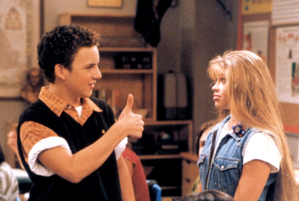 Ben Savage appears in a scene with Danielle Fishel from Boy Meets World.
