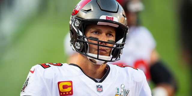 Buccaneers quarterback Tom Brady against the Kansas City Chiefs in Super Bowl LV at Raymond James Stadium in Tampa, Florida, on Feb. 4, 2020.