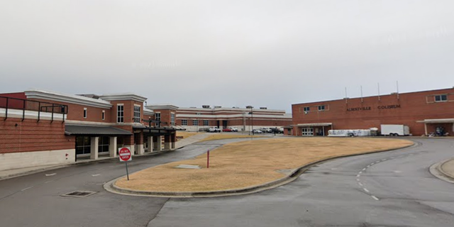 Outside view of Albertville High School in Alabama.