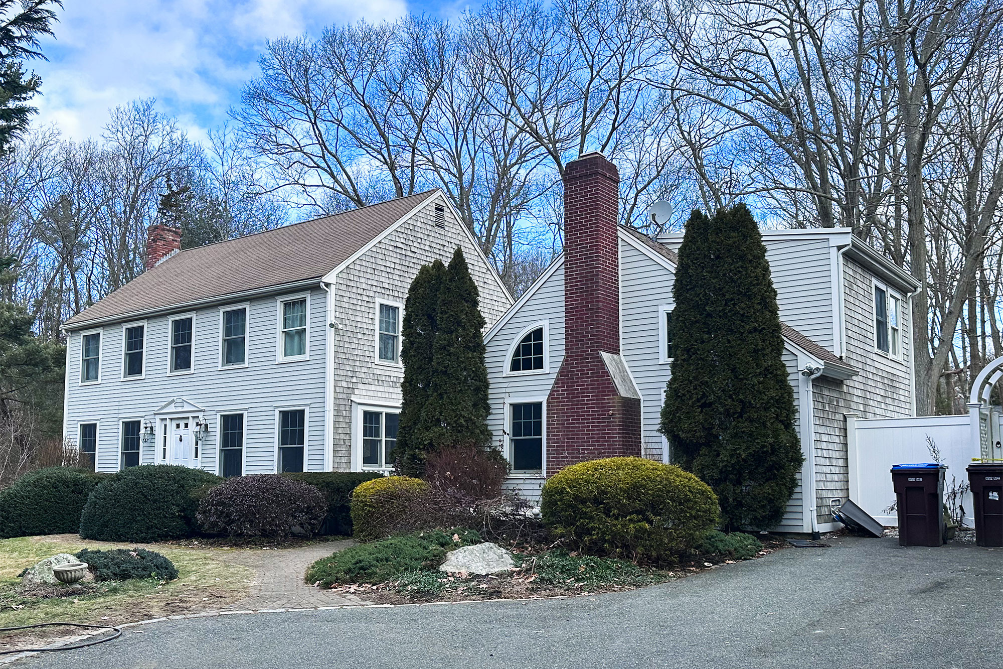 The Walshes' home in Cohasset, MA