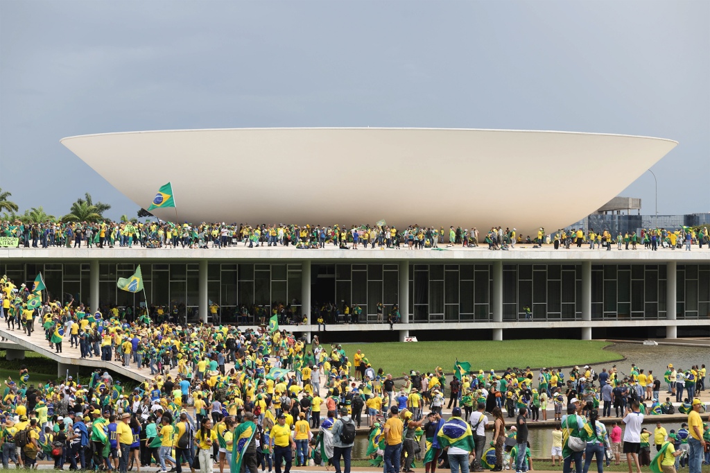 Bolsonaro supporters stormed the presidential palace and other government buildings on Sunday.