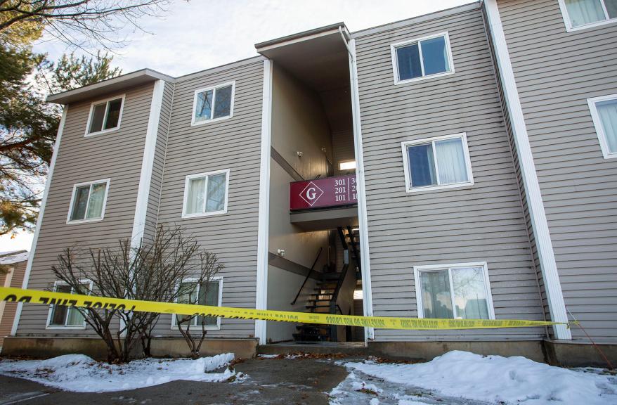 Bryan Kohberger's apartment building in Pullman.