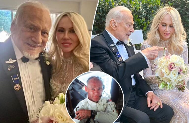 Astronaut Buzz Aldrin marries girlfriend Anca Faur on his 93rd birthday
