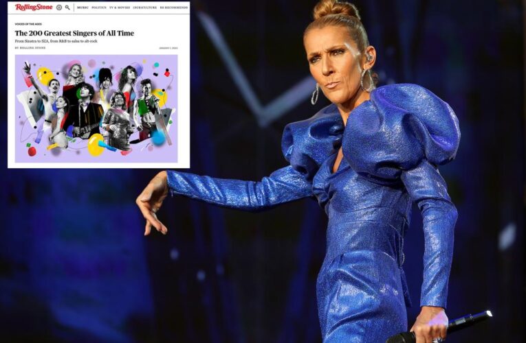 Celine Dion snubbed by Rolling Stone’s greatest singers list