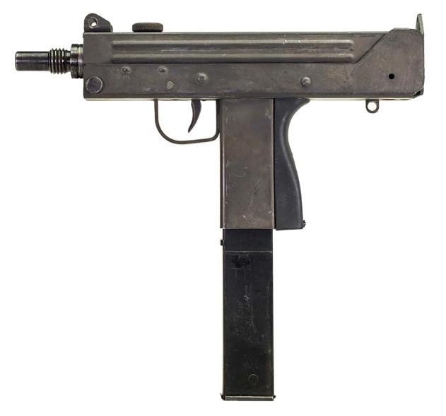 Cobray M11 9mm semi-automatic hand gun.