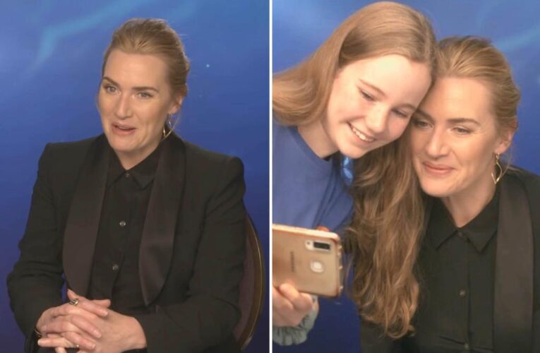 Kate Winslet goes viral after offering words of comfort to young reporter